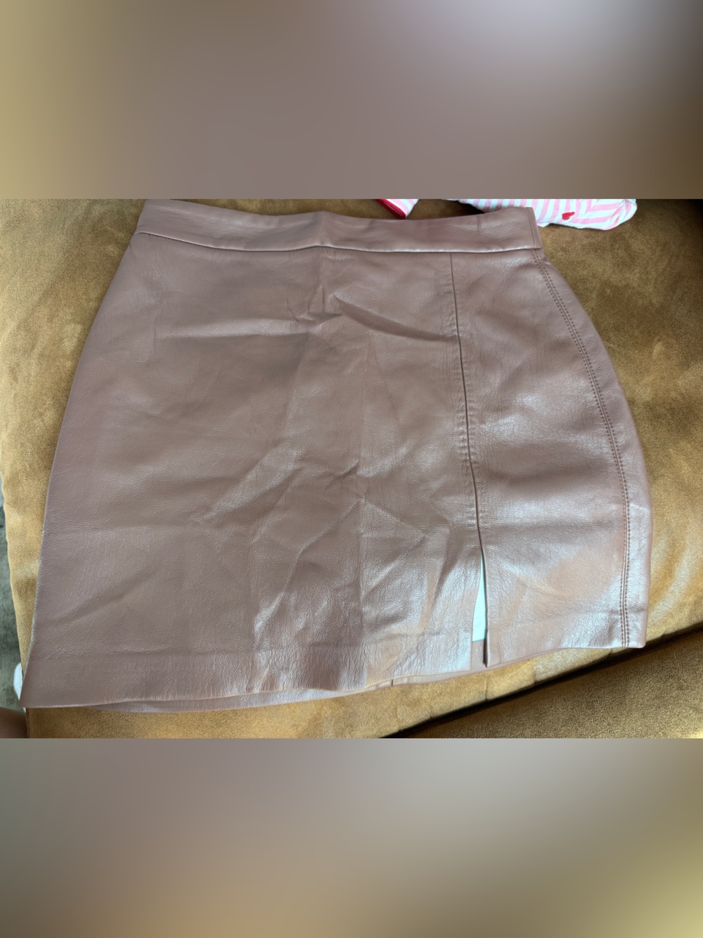 Wilfred Brown Leather Mini Skirt size 2